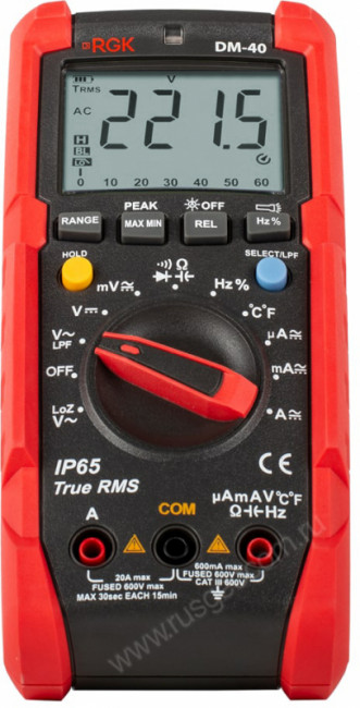 Мультиметр RGK DM-40 с поверкой Мультиметр RGK DM-40 с поверкой